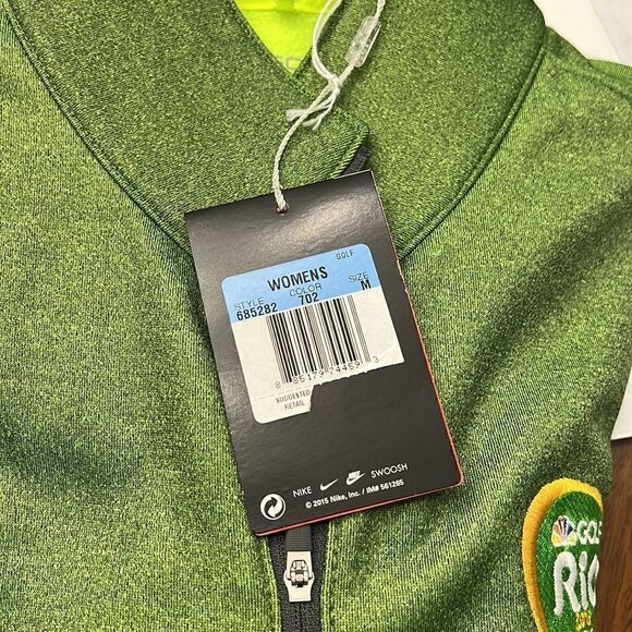 NWT Nike Rio Golf 2016 Olympic Thermr-fit Fleece Lined Half Zip Pullove size M - Picture 9 of 10